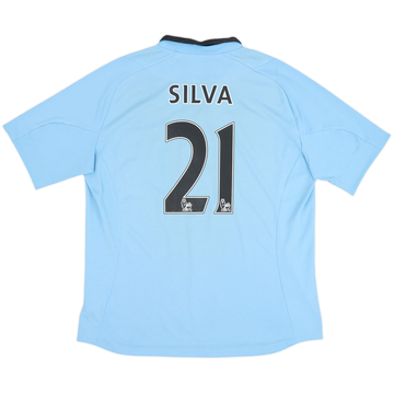 2012-13 Manchester City Home Shirt Silva #21 - 6/10 - (XL)
