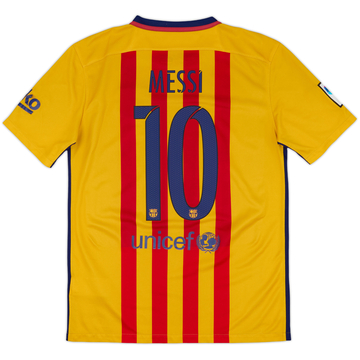 2015-16 Barcelona Away Shirt Messi #10 - 6/10 - (M)