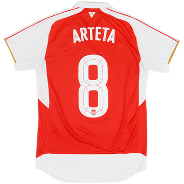 2015-16 Arsenal Home Shirt Arteta #8 - 7/10 - (S)