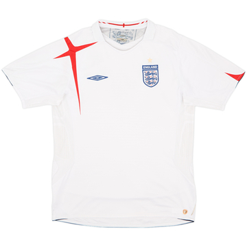 2005-07 England Home Shirt - 5/10 - (L)