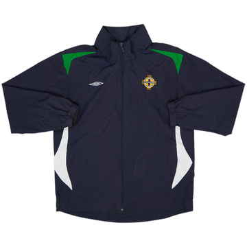 2007-08 Northern Ireland Umbro Hooded Track Jacket - 8/10 - (M)