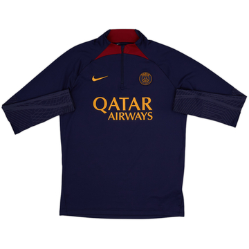 Sudadera de entrenamiento con cierre de un cuarto Nike del Paris Saint-Germain 2023-24 - 9/10 - (M)