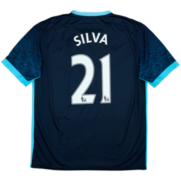 2015-16 Manchester City Away Shirt Silva #21 - 7/10 - (L)