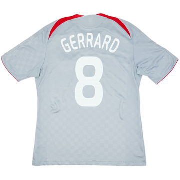 2008-09 Liverpool Camiseta de Visitante Gerrard #8 - 6/10 - (L)