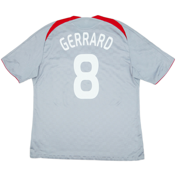 2008-09 Liverpool Away Shirt Gerrard #8 - 6/10 - (XXL)