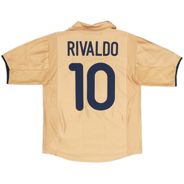 2001-03 Barcelona Away Shirt Rivaldo #10 - 8/10 - (M)