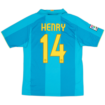 2007-09 Barcelona Away Shirt Henry #14 - 8/10 - (S)