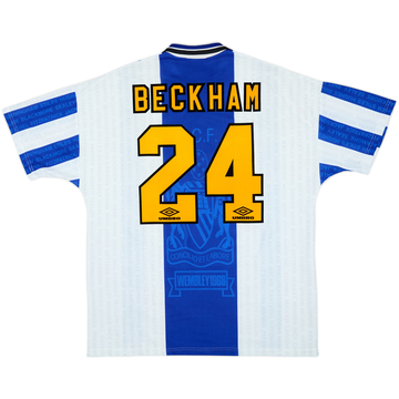 1994-96 Manchester United Third Shirt Beckham #24 - 8/10 - (XL)