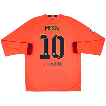 2014-15 Barcelona Away L/S Shirt Messi #10 - 8/10 - (XL)