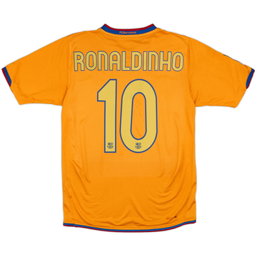 2006-08 Barcelona Away Shirt Ronaldinho #10 - 8/10 - (S)