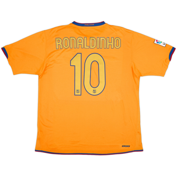 2006-08 Barcelona Away Shirt Ronaldinho #10 - 9/10 - (XL)