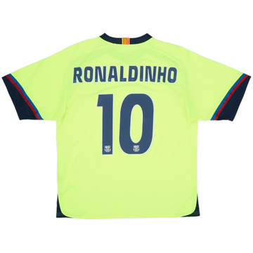 2005-06 Barcelona Basic Away Shirt Ronaldinho #10 - 8/10 - (M)