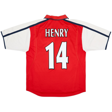 2000-02 Arsenal Home Shirt Henry #14 - 8/10 - (M)