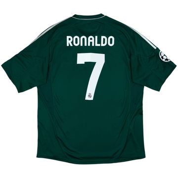 Camiseta de la tercera equipación CL del Real Madrid 2012-13 Ronaldo #7 - 8/10 - (XL)