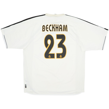 2003-04 Real Madrid Home Shirt Beckham #23 - 6/10 - (L)