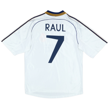 1998-00 Real Madrid Home Shirt Raul #7 - 8/10 - (M)