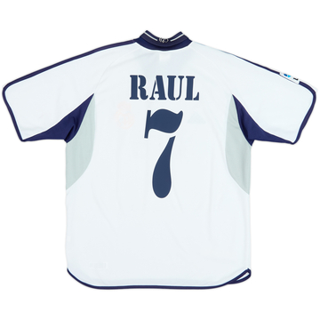 2000-01 Real Madrid Home Shirt Raul #7 - 7/10 - (M)