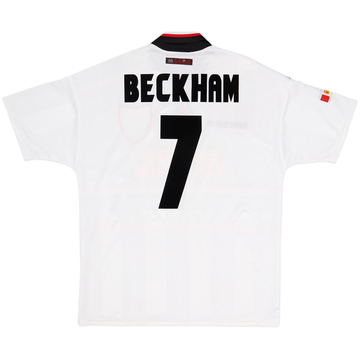 1997-99 Manchester United Away Shirt Beckham #7 - 8/10 - (L)