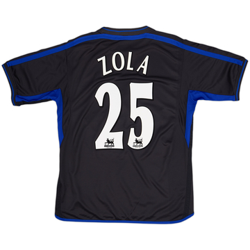 2002-04 Chelsea Away Shirt Zola #25 - 8/10 - (M)