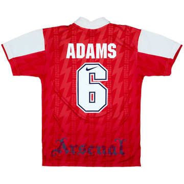 1994-96 Arsenal Home Shirt Adams #6 - 6/10 - (S)