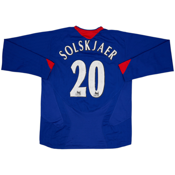 Camiseta de visitante del Manchester United 2005-06 L/S Solskjaer #20 - 5/10 - (L)