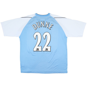 2006-07 Manchester City Home Shirt Dunne #22 - 8/10 - (XXL)