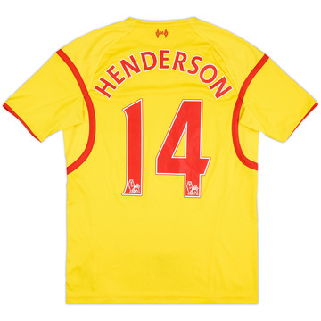 2014-15 Liverpool Away Shirt Henderson #14 - 6/10 - (M)