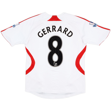 2007-08 Liverpool Away Shirt Gerrard #8 - 5/10 - (M)