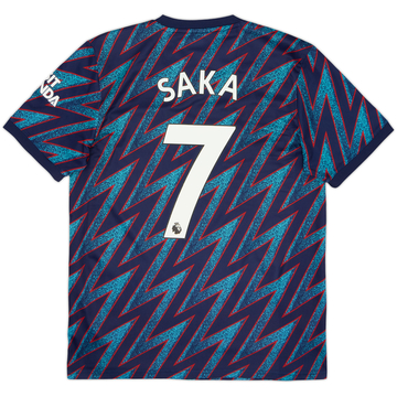 2021-22 Arsenal Third Shirt Saka #7 - 9/10 - (M)