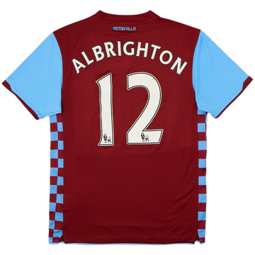 2010-11 Aston Villa Home Shirt Albrighton #12 - 6/10 - (M)