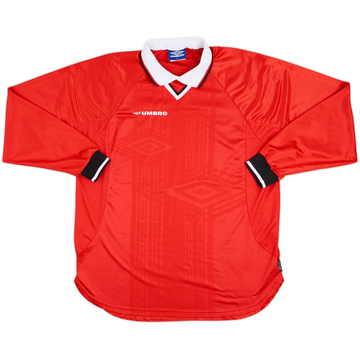 1990s Umbro Template L/S Shirt (Manchester United) - 9/10 - (XL)