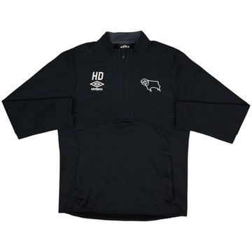 2016-17 Derby Staff Issue Umbro 1/4 Zip Drill Top HD - 10/10 - (M)