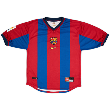 1998-00 Barcelona Home Shirt - 10/10 - (L.Boys)