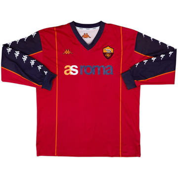 2002-03 Roma Kappa Camiseta de Entrenamiento de Manga Larga - 8/10 - (XL)