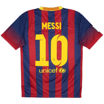 2013-14 Barcelona Home Shirt Messi #10 - 5/10 - (S)