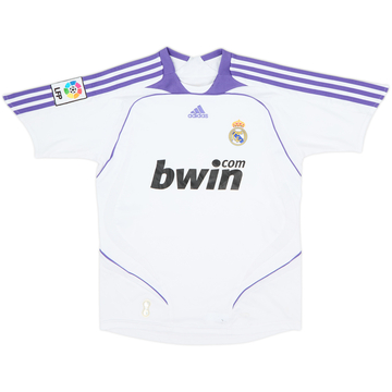 2007-08 Real Madrid Home Shirt - 5/10 - (M.Boys)