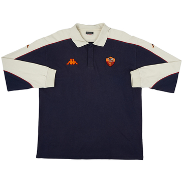 2002-03 Roma Kappa Polo L/S Shirt - 8/10 - (XXL)