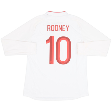 2012-13 England Home L/S Shirt Rooney #10 - 6/10 - (L)