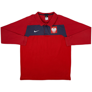 2010-11 Poland Nike Polo L/S Shirt - 8/10 - (XL)