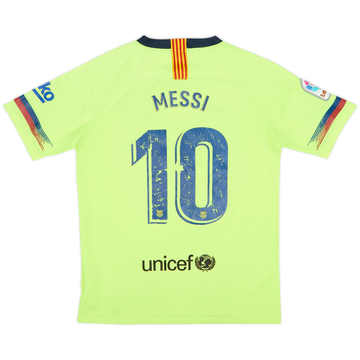 2018-19 Barcelona Away Shirt Messi #10 - 4/10 - (L.Boys)