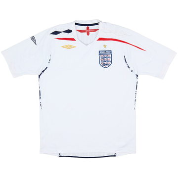 2007-09 England Home Shirt - 5/10 - (L)