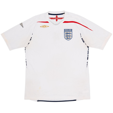 2007-09 England Home Shirt - 4/10 - (L)