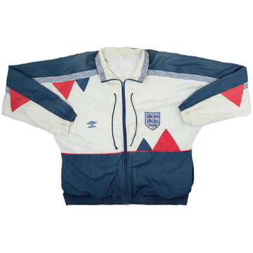 1990-92 England Umbro Track Jacket - 5/10 - (M)