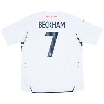 2007-09 England Home Shirt Beckham #7 - 6/10 - (XXL)