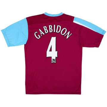 2005-07 West Ham Home Shirt Gabbidon #4 - 8/10 - (M)