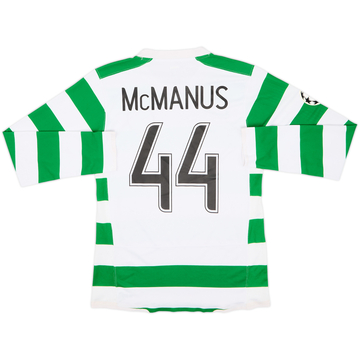 2007-08 Celtic Player Issue Home L/S Shirt McManus #44 - 8/10 - (M)