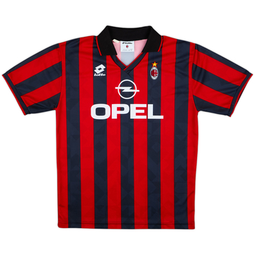 1995-96 AC Milan Home Shirt - 8/10 - (L)
