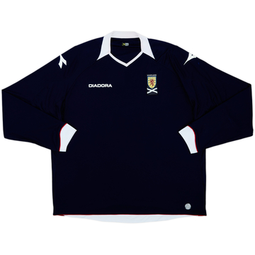 2008-09 Scotland Home L/S Shirt - 8/10 - (XXL)