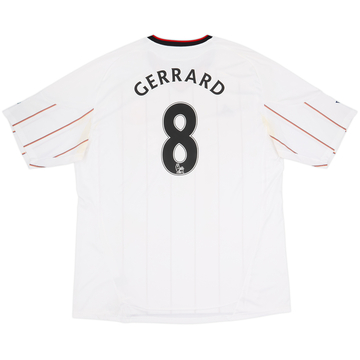 2010-11 Liverpool Away Shirt Gerrard #8 - 5/10 - (3XL)