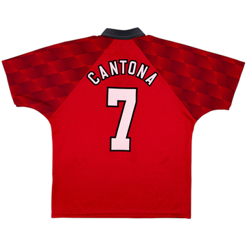 1996-98 Manchester United Home Shirt Cantona #7 - 7/10 - (L)
